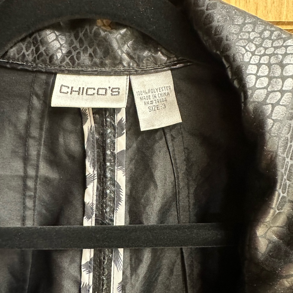 Chico’s Python Rain Jacket - image 3